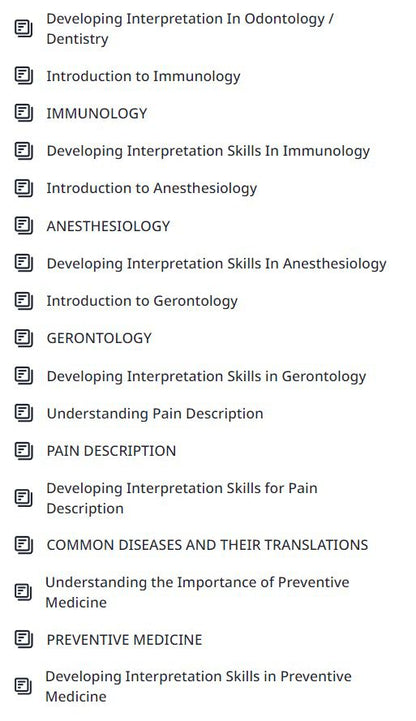 Curso de Interpretación Médica.