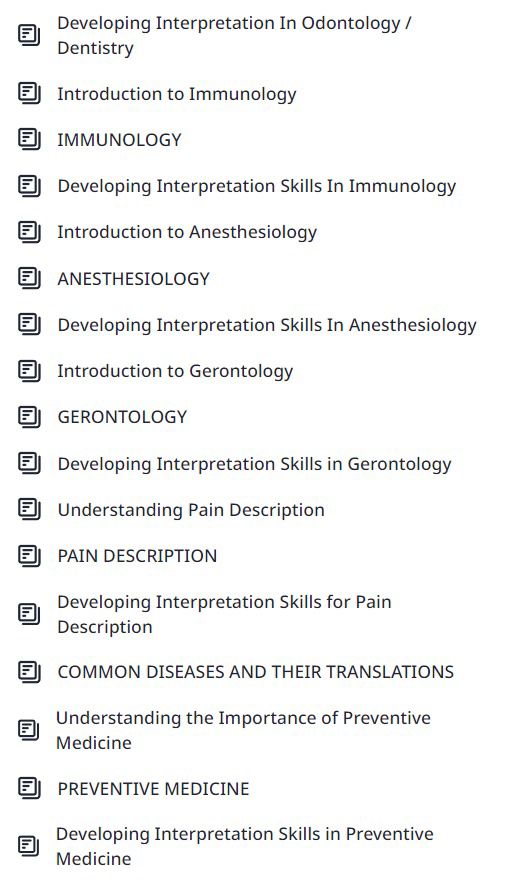 Curso integral de interpretación medica y legal.