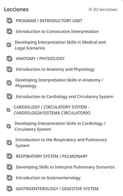 Curso de Interpretación Médica.